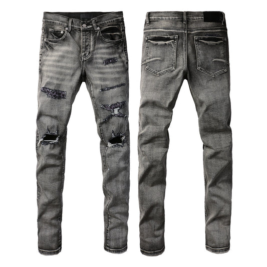 Purple jeans